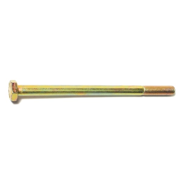 Midwest Fastener Grade 8, 1/4"-28 Hex Head Cap Screw, Zinc Yellow Steel, 4 in L, 50 PK 00837 - main